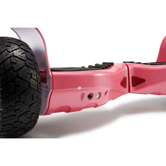 Elektromos Hoverboard GoKart Szett Lengéscsillapítókkal, 8.5 colos, Hummer Red, Standard Hatótávolság, Fekete HoverKart Lengéscsillapítókkal, Smart Balance 9