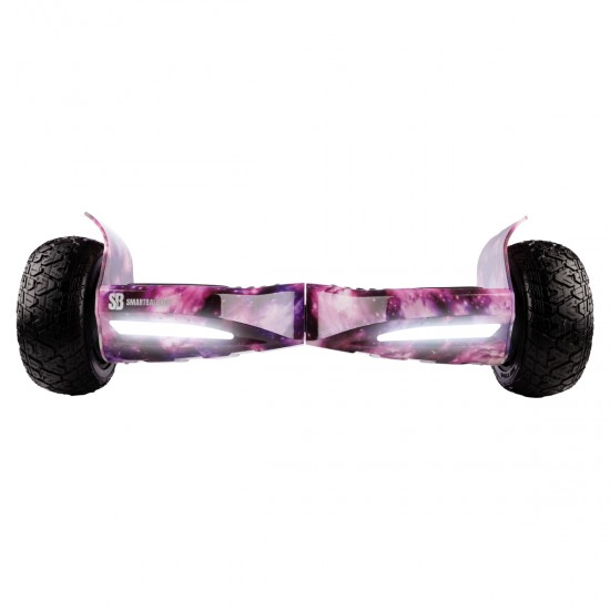 Elektromos Hoverboard GoKart Szett Lengéscsillapítókkal, 8.5 colos, Hummer Galaxy Pink PRO, Standard Hatótávolság, Kék HoverKart Lengéscsillapítókkal, Smart Balance 3