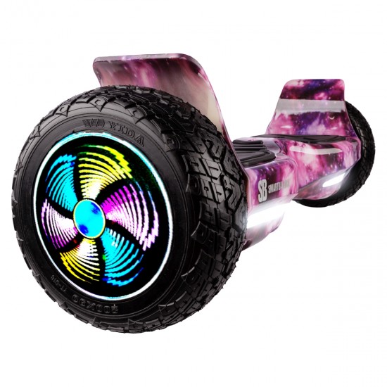 Elektromos Hoverboard Standard GoKart Szett, 8.5 colos, Hummer Galaxy Pink PRO, Standard Hatótávolság, és Rózsaszín Hoverkart, Smart Balance 2