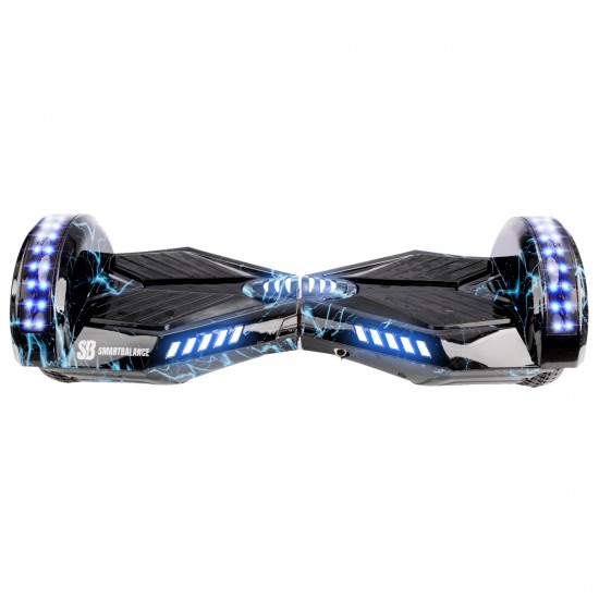 Elektromos Hoverboard GoKart Szett Lengéscsillapítókkal, 6.5 colos, Transformers Thunderstorm Blue PRO, Standard Hatótávolság, Piros HoverKart Lengéscsillapítókkal, Smart Balance 5