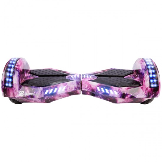 Elektromos Hoverboard GoKart Szett Lengéscsillapítókkal, 6.5 colos, Transformers Galaxy Pink PRO, Nagy Hatótávolság, Piros HoverKart Lengéscsillapítókkal, Smart Balance 5