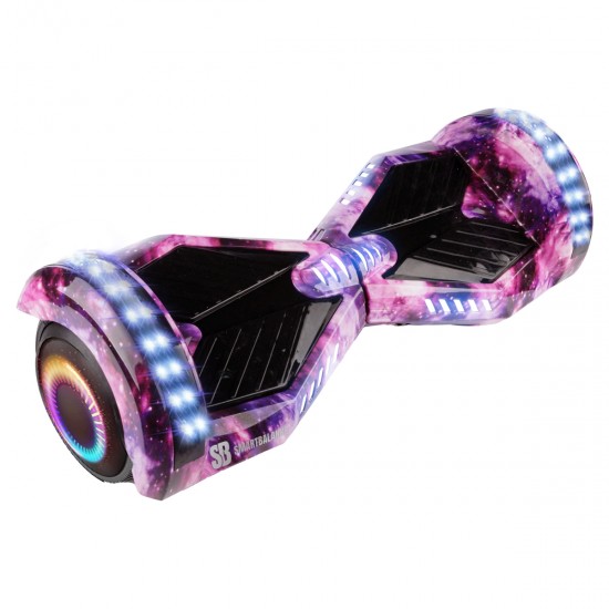 Elektromos Hoverboard Standard GoKart Szett, 6.5 colos, Transformers Galaxy Pink PRO, Nagy Hatótávolság, és Rózsaszín Hoverkart, Smart Balance 6