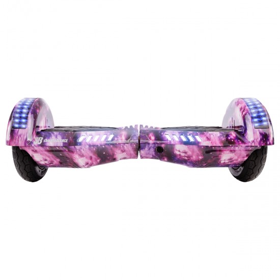 Elektromos Hoverboard Standard GoKart Szett, 8 colos, Transformers Galaxy Pink PRO, Nagy Hatótávolság, és Fekete Hoverkart, Smart Balance 3