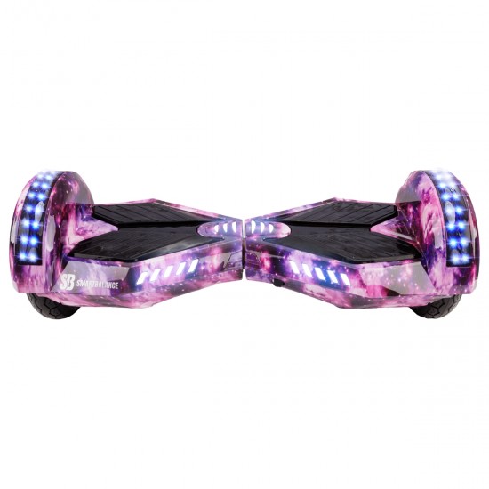 Elektromos Hoverboard Standard GoKart Szett, 8 colos, Transformers Galaxy Pink PRO, Standard Hatótávolság, és Fekete Hoverkart, Smart Balance 5