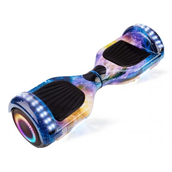 Elektromos Hoverboard csomag Komfortos Üléssel, 6.5 colos, Regular Galaxy Orange PRO, Standard Hatótávolság, Fekete Szivacsos ülés, Smart Balance 7