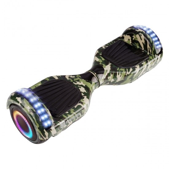 Elektromos Hoverboard Standard GoKart Szett, 6.5 colos, Regular Camouflage PRO, Standard Hatótávolság, és Rózsaszín Hoverkart, Smart Balance 7