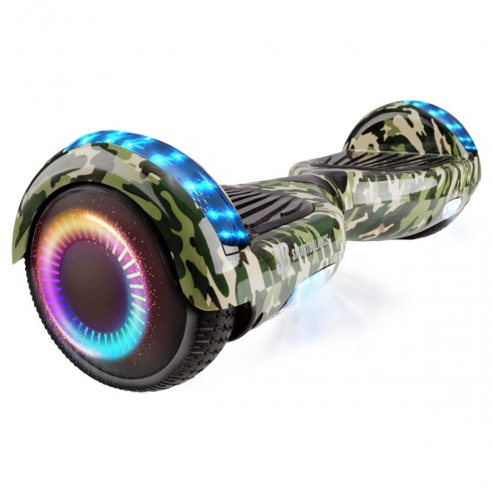 Elektromos Hoverboard Standard GoKart Szett, 6.5 colos, Regular Camouflage PRO, Standard Hatótávolság, és Fekete Hoverkart, Smart Balance 2