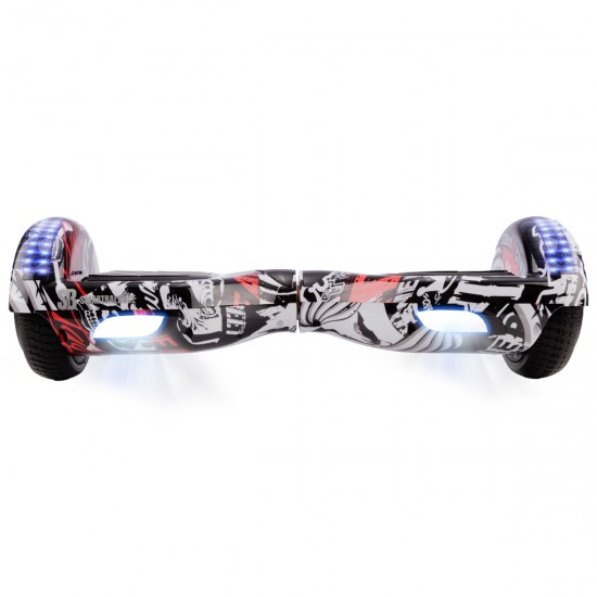 Elektromos Hoverboard Standard GoKart Szett, 6.5 colos, Regular Last Dead PRO, Standard Hatótávolság, és Fehér Hoverkart, Smart Balance 3