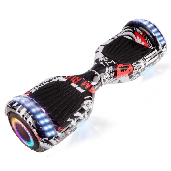 Elektromos Hoverboard GoKart Szett Lengéscsillapítókkal, 6.5 colos, Regular Last Dead PRO, Standard Hatótávolság, Piros HoverKart Lengéscsillapítókkal, Smart Balance 7