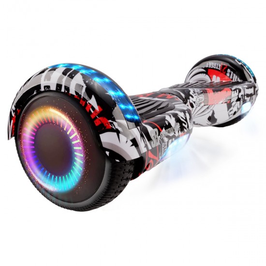 Elektromos Hoverboard GoKart Szett Lengéscsillapítókkal, 6.5 colos, Regular Last Dead PRO, Nagy Hatótávolság, Piros HoverKart Lengéscsillapítókkal, Smart Balance 2