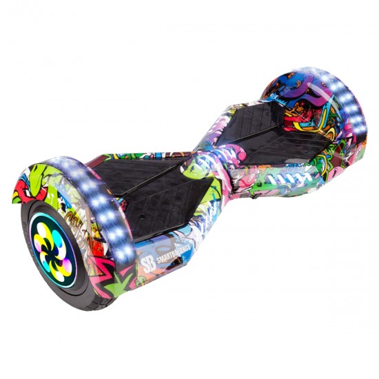 Elektromos Hoverboard GoKart Szett Lengéscsillapítókkal, 8 colos, Transformers Multicolor PRO, Standard Hatótávolság, Kék HoverKart Lengéscsillapítókkal, Smart Balance 6