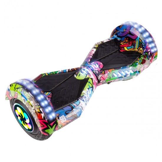 Elektromos Hoverboard GoKart Szett Lengéscsillapítókkal, 8 colos, Transformers Multicolor PRO, Standard Hatótávolság, Piros HoverKart Lengéscsillapítókkal, Smart Balance 7