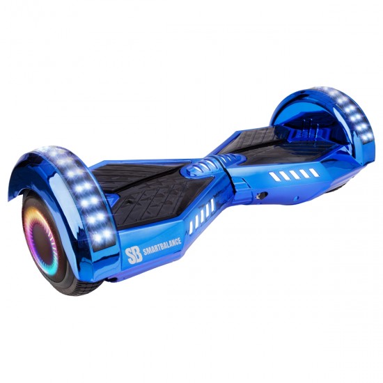 Elektromos Hoverboard Standard GoKart Szett, 6.5 colos, Transformers ElectroBlue PRO, Standard Hatótávolság, és Fehér Hoverkart, Smart Balance 6