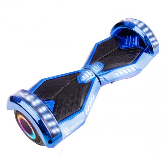 Elektromos Hoverboard Standard GoKart Szett, 6.5 colos, Transformers ElectroBlue PRO, Standard Hatótávolság, és Fehér Hoverkart, Smart Balance 7