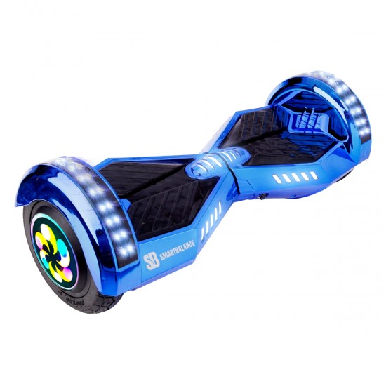 Elektromos Hoverboard Standard GoKart Szett, 8 colos, Transformers ElectroBlue PRO, Standard Hatótávolság, és Fekete Hoverkart, Smart Balance 6