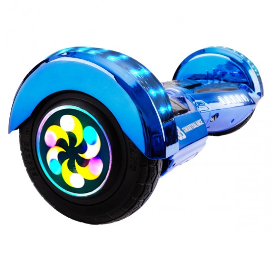 Elektromos Hoverboard GoKart Szett Lengéscsillapítókkal, 8 colos, Transformers ElectroBlue PRO, Nagy Hatótávolság, Fekete HoverKart Lengéscsillapítókkal, Smart Balance 2