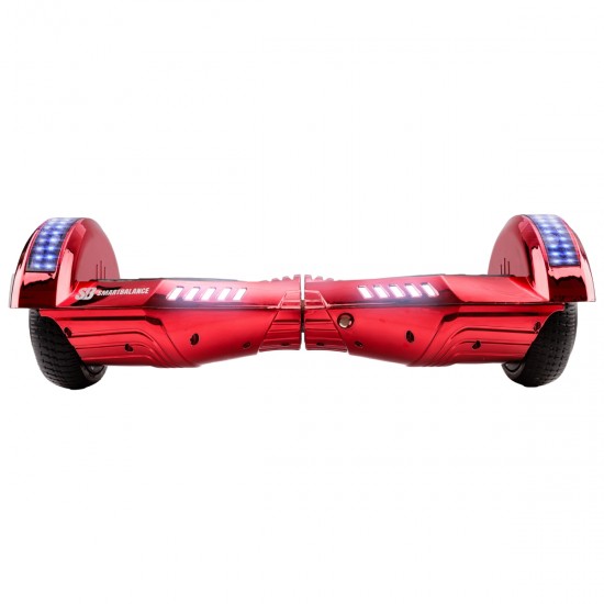 Elektromos Hoverboard GoKart Szett Lengéscsillapítókkal, 6.5 colos, Transformers ElectroRed PRO, Nagy Hatótávolság, Kék HoverKart Lengéscsillapítókkal, Smart Balance 3