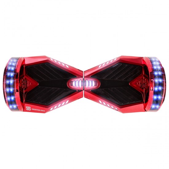 Elektromos Hoverboard GoKart Szett Lengéscsillapítókkal, 6.5 colos, Transformers ElectroRed PRO, Nagy Hatótávolság, Kék HoverKart Lengéscsillapítókkal, Smart Balance 4