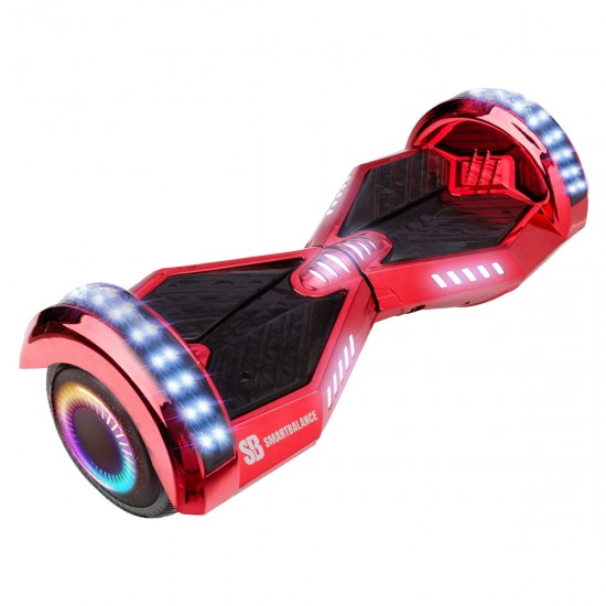 Elektromos Hoverboard csomag Komfortos Üléssel, 6.5 colos, Transformers ElectroRed PRO, Nagy Hatótávolság, Fekete Szivacsos ülés, Smart Balance 7