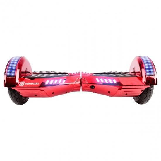 Elektromos Hoverboard Standard GoKart Szett, 8 colos, Transformers ElectroRed PRO, Standard Hatótávolság, és Rózsaszín Hoverkart, Smart Balance 3