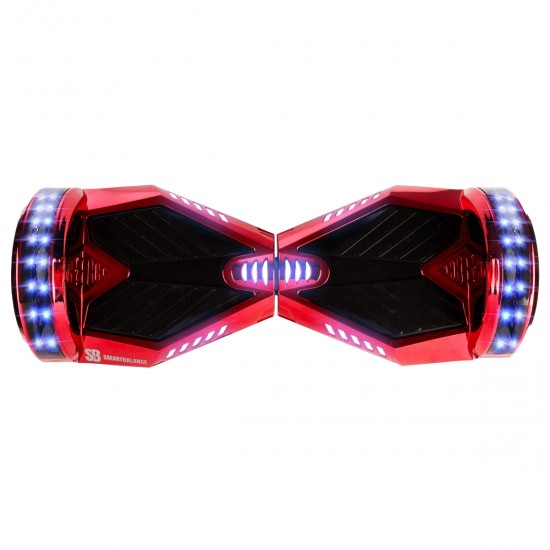 Elektromos Hoverboard Standard GoKart Szett, 8 colos, Transformers ElectroRed PRO, Standard Hatótávolság, és Fehér Hoverkart, Smart Balance 4