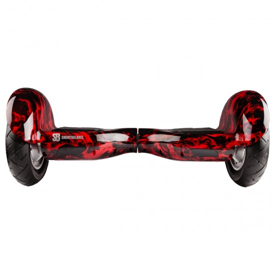 Elektromos Hoverboard Standard GoKart Szett, 10 colos, Off-Road Flame, Standard Hatótávolság, és Piros Hoverkart, Smart Balance 3