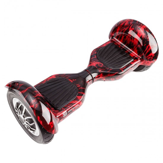 Elektromos Hoverboard Standard GoKart Szett, 10 colos, Off-Road Flame, Standard Hatótávolság, és Fekete Hoverkart, Smart Balance 7