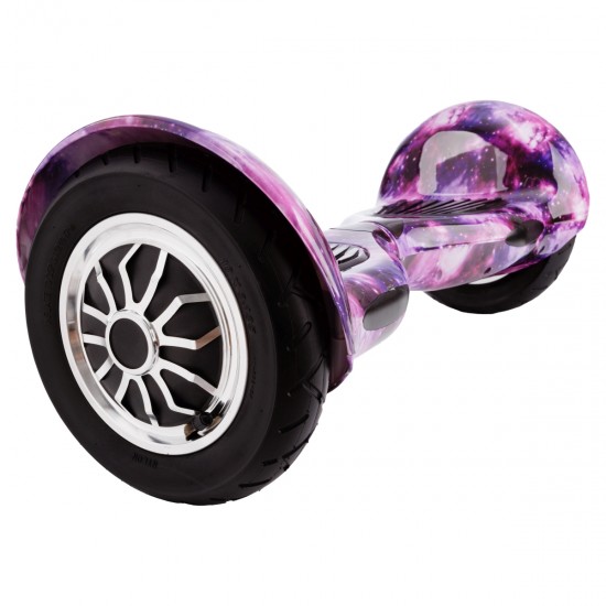 Elektromos Hoverboard GoKart Szett Lengéscsillapítókkal, 10 colos, Off-Road Galaxy, Standard Hatótávolság, Piros HoverKart Lengéscsillapítókkal, Smart Balance 2