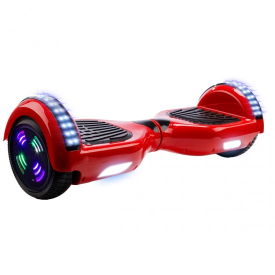 Elektromos Hoverboard GoKart Szett Lengéscsillapítókkal, 6.5 colos, Regular Red Junior, Standard Hatótávolság, Piros HoverKart Lengéscsillapítókkal, Smart Balance 4