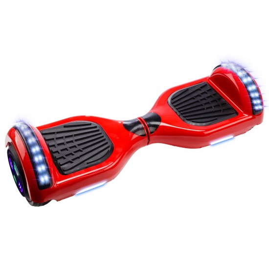 Elektromos Hoverboard GoKart Szett Lengéscsillapítókkal, 6.5 colos, Regular Red Junior, Standard Hatótávolság, Piros HoverKart Lengéscsillapítókkal, Smart Balance 7