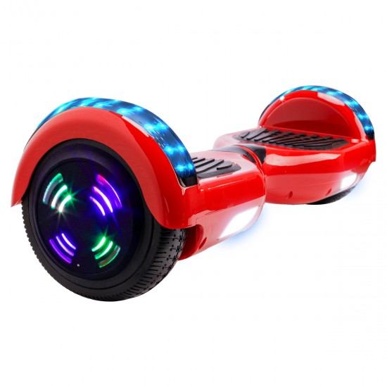 Elektromos Hoverboard GoKart Szett Lengéscsillapítókkal, 6.5 colos, Regular Red Junior, Standard Hatótávolság, Piros HoverKart Lengéscsillapítókkal, Smart Balance 2