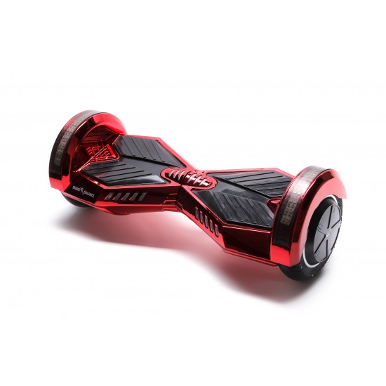 Transformers ElectroRed  Hoverboard Szett Piros Dupla Felfüggesztésű HoverKart Üléssel - 8” Kerekek, Bluetooth Hangszórók, LED Fények, Önegyensúlyozás, 15km hatótávolság, 700W teljesítmény, 4Ah Samsung cellás akkumulátor, Smart Balance 5