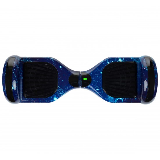 Elektromos Hoverboard GoKart Szett Lengéscsillapítókkal, 6.5 colos, Regular Galaxy Blue PRO, Standard Hatótávolság, Kék HoverKart Lengéscsillapítókkal, Smart Balance 4
