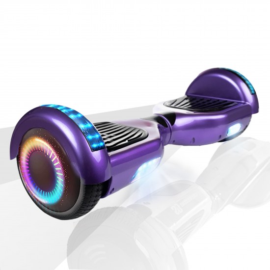 Elektromos Hoverboard GoKart Szett Lengéscsillapítókkal, 6.5 colos, Regular Purple PRO, Nagy Hatótávolság, Kék HoverKart Lengéscsillapítókkal, Smart Balance 2