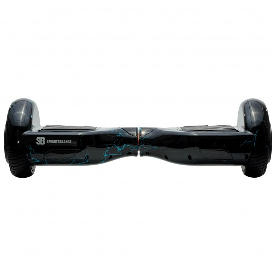 Elektromos Hoverboard Standard GoKart Szett, 6.5 colos, Regular Thunderstorm Blue Junior, Standard Hatótávolság, és Fekete Hoverkart, Smart Balance 3