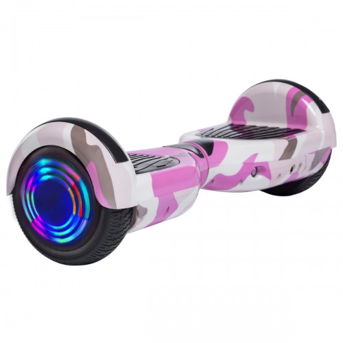 6.5 colos Hoverboard, Regular Camouflage Pink Junior, Standard Hatótávolság, Smart Balance