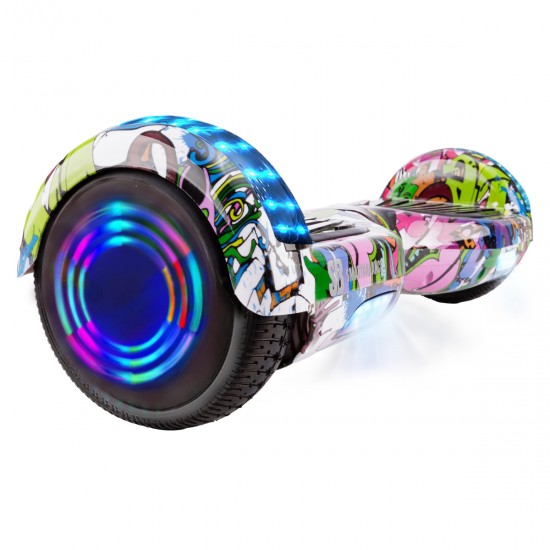 Elektromos Hoverboard GoKart Szett Lengéscsillapítókkal, 6.5 colos, Regular Multicolor Junior, Standard Hatótávolság, Piros HoverKart Lengéscsillapítókkal, Smart Balance 2