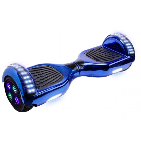 Elektromos Hoverboard csomag Komfortos Üléssel, 6.5 colos, Regular ElectroBlue Junior, Standard Hatótávolság, Fekete Szivacsos ülés, Smart Balance 5