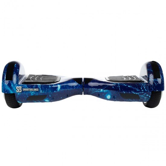 Elektromos Hoverboard GoKart Szett Lengéscsillapítókkal, 6.5 colos, Regular Galaxy Blue Junior, Standard Hatótávolság, Piros HoverKart Lengéscsillapítókkal, Smart Balance 3