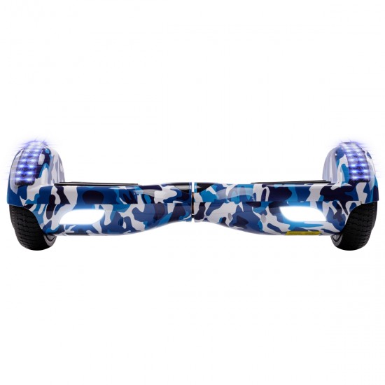 Elektromos Hoverboard GoKart Szett Lengéscsillapítókkal, 6.5 colos, Regular Camouflage Blue Junior, Standard Hatótávolság, Piros HoverKart Lengéscsillapítókkal, Smart Balance 4