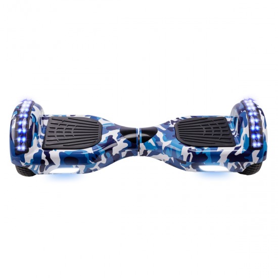 Elektromos Hoverboard GoKart Szett Lengéscsillapítókkal, 6.5 colos, Regular Camouflage Blue Junior, Standard Hatótávolság, Piros HoverKart Lengéscsillapítókkal, Smart Balance 6