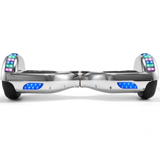 Elektromos Hoverboard csomag Komfortos Üléssel, 6.5 colos, Regular ElectroSilver Junior, Standard Hatótávolság, Fekete Szivacsos ülés, Smart Balance 3